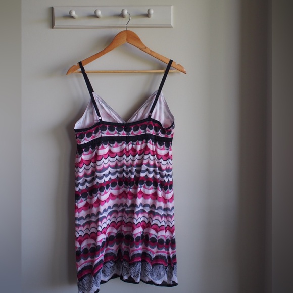 Pink Scalloped Mini Dress - Picture 2 of 2